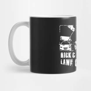 Retro Rick & Michonne's Lawn Care Mug